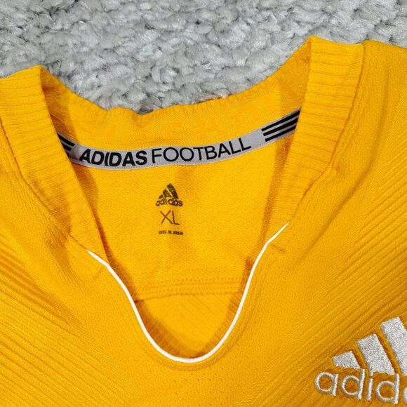 Adidas Men's Primeknit A1 Gold Yellow Football Jersey DQ3452 Size XL Techfit - Picture 3 of 7